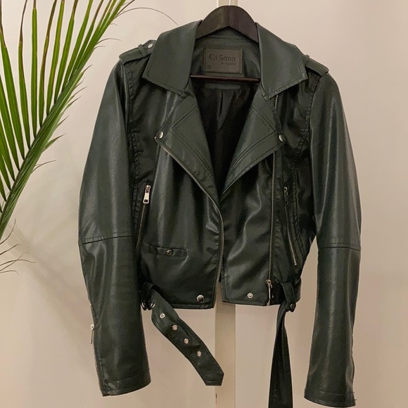 Ci Sono by Cavalini Faux Leather Moto Jacket - Picture 2 of 13